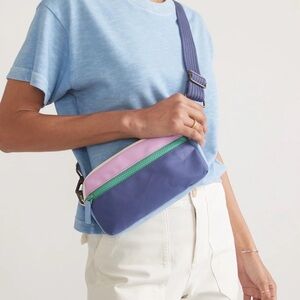 Phany pack, Crossbody Bag, pencil case by Marine layer 
Pastel multi colors
